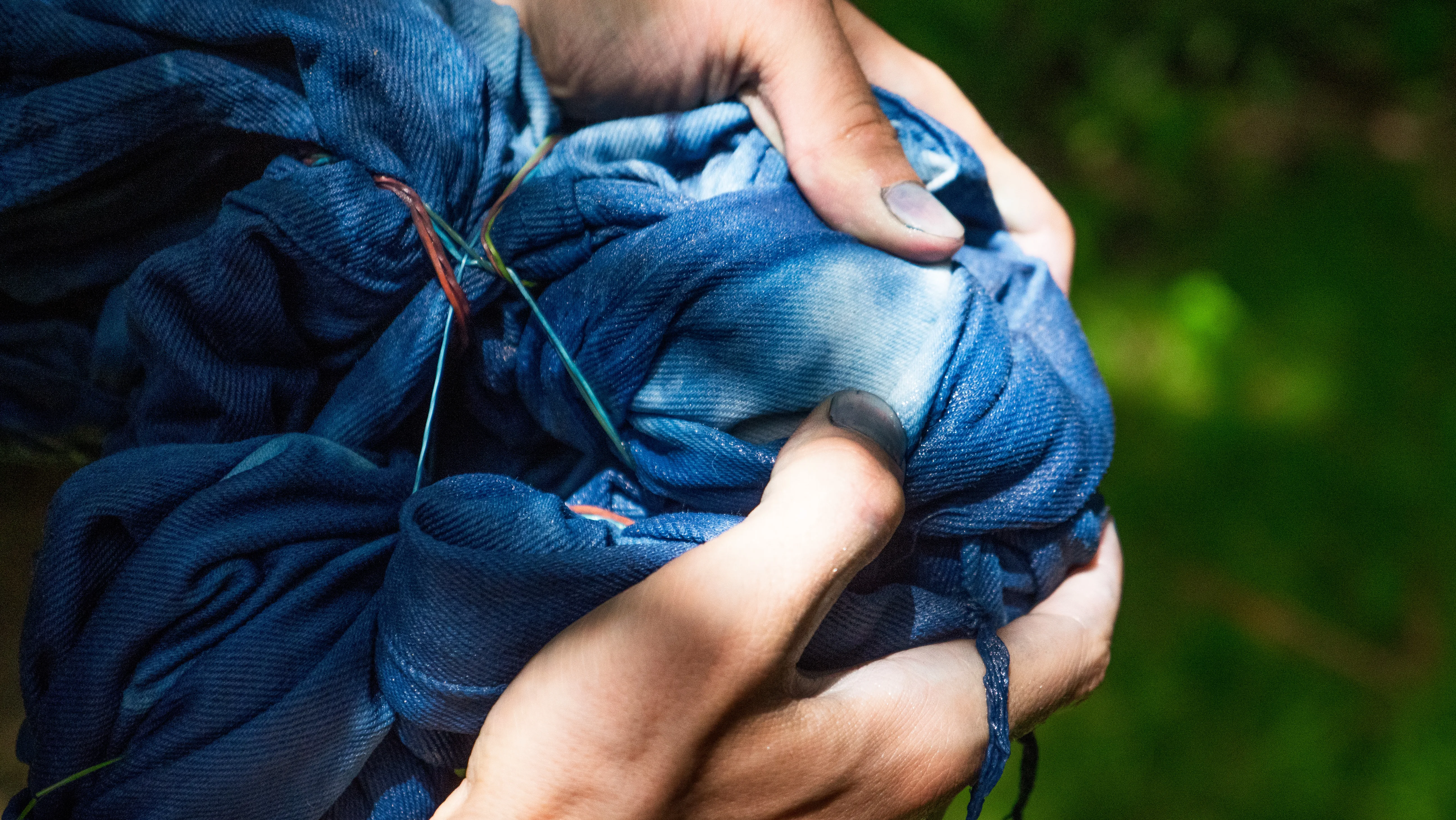 Процесс окрашивания